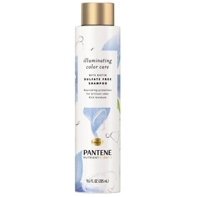 Pantene Illuminating Color Care Shampoo, Sulfate Free Color Protection - 9.6 fl oz