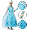Joyfy Halloween Ice Princess Dress Costume for Girls Kids , Light-Up Princess Dress Up Cosplay Party Decor, Sequin Gown for Birthday - 4 of 4