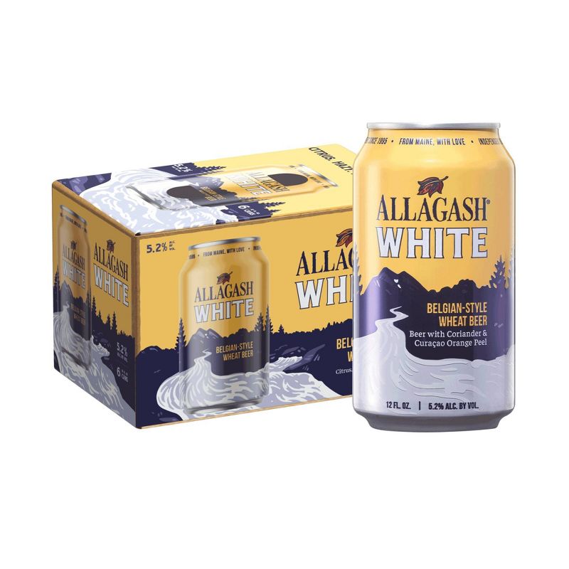 Allagash White Ale - 6pk/12 fl oz Cans, 1 of 8