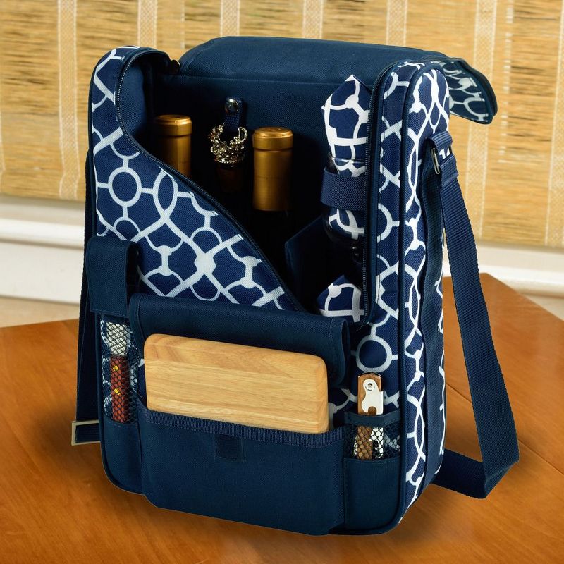 Picnic at Ascot - Wine Carrier Deluxe with Glass Beverage Glasses and Accessories for Two, 5 of 6