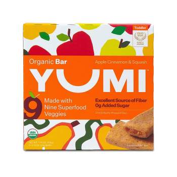 YUMI Organic Apple and Cinnamon Squash Baby Snack Bar - 3.7oz/5ct