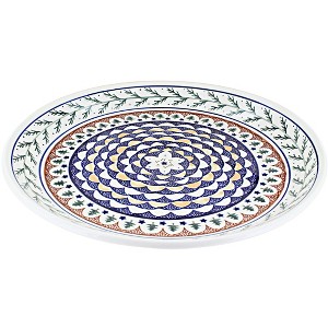 Blue Rose Polish Pottery 1378 Zaklady Large Round Serving Platter - 1 of 1