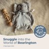 Bearington Baby Wee Spout, 8 x 7 Inch Small Gray Elephant Stuffed Animal, Jungle Nursery Decor, Baby Security Blanke - 2 of 4