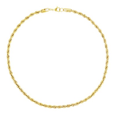 Slate by Rebl Rope Chain Necklace  Stainless Steel