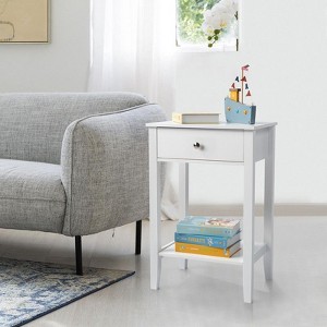 Karl Home 18.11in. W Modern Simplicity Nightstand with Drawer - 1 of 4