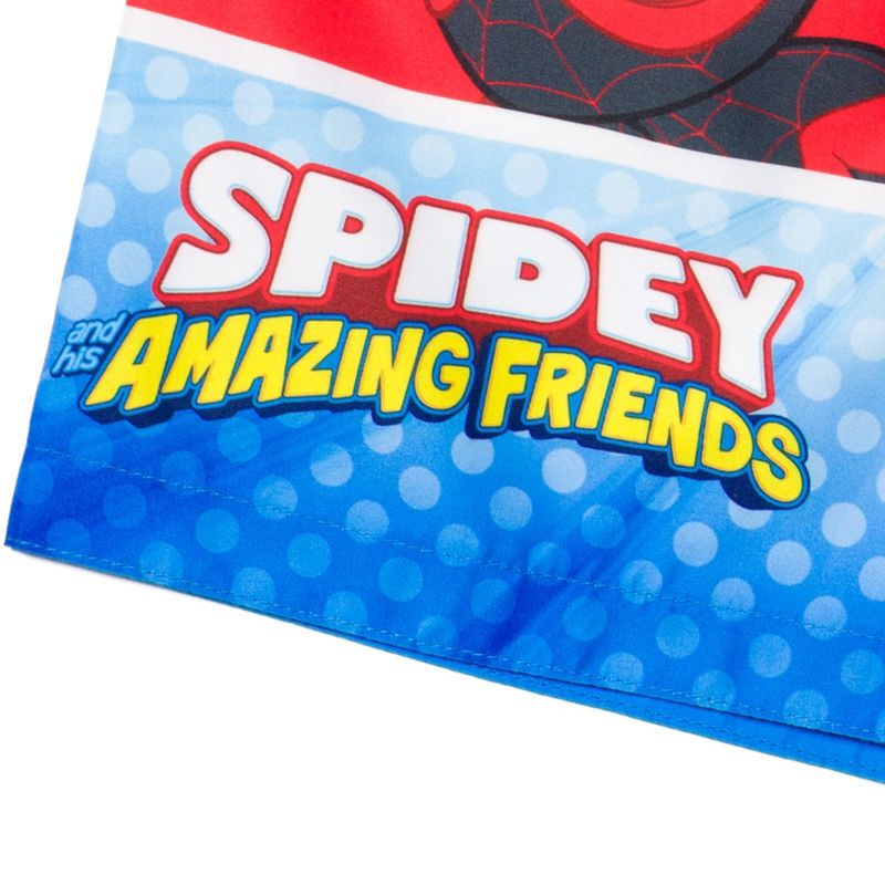Marvel Spider-Man Avengers Spidey and His Amazing Friends UPF 50+ Swim Trunks Toddler to Big Kid, 5 of 6