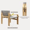 NicBex Modern Accent Chair Linen Fabric Reading Chair with Solid Wood Frame, Comfy Armchair for Living Room, Detachable and Washable - 3 of 4