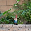 12" Hunting Shirt Magnesium Oxide Garden Gnome Statue Blue - Alpine Corporation - 2 of 4