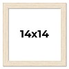 PosterPalooza | 14x14 Wide Barnwood Picture Frame, UV Acrylic, 6 Finishes - Grey, Brown, White, and Black - 2 of 4