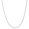 Black Bow Jewelry 1.25mm 10k White Gold Solid Spiga Chain Necklaces - 3 of 4