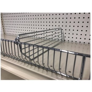 Trion T319.CHROME Wire Binning Shelf Divider, Steel, Silver, 19" L - 1 of 1