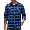 COOFANDY Flannel Plaid Shirts Long Sleeve Button Down Shirt - 4 of 4