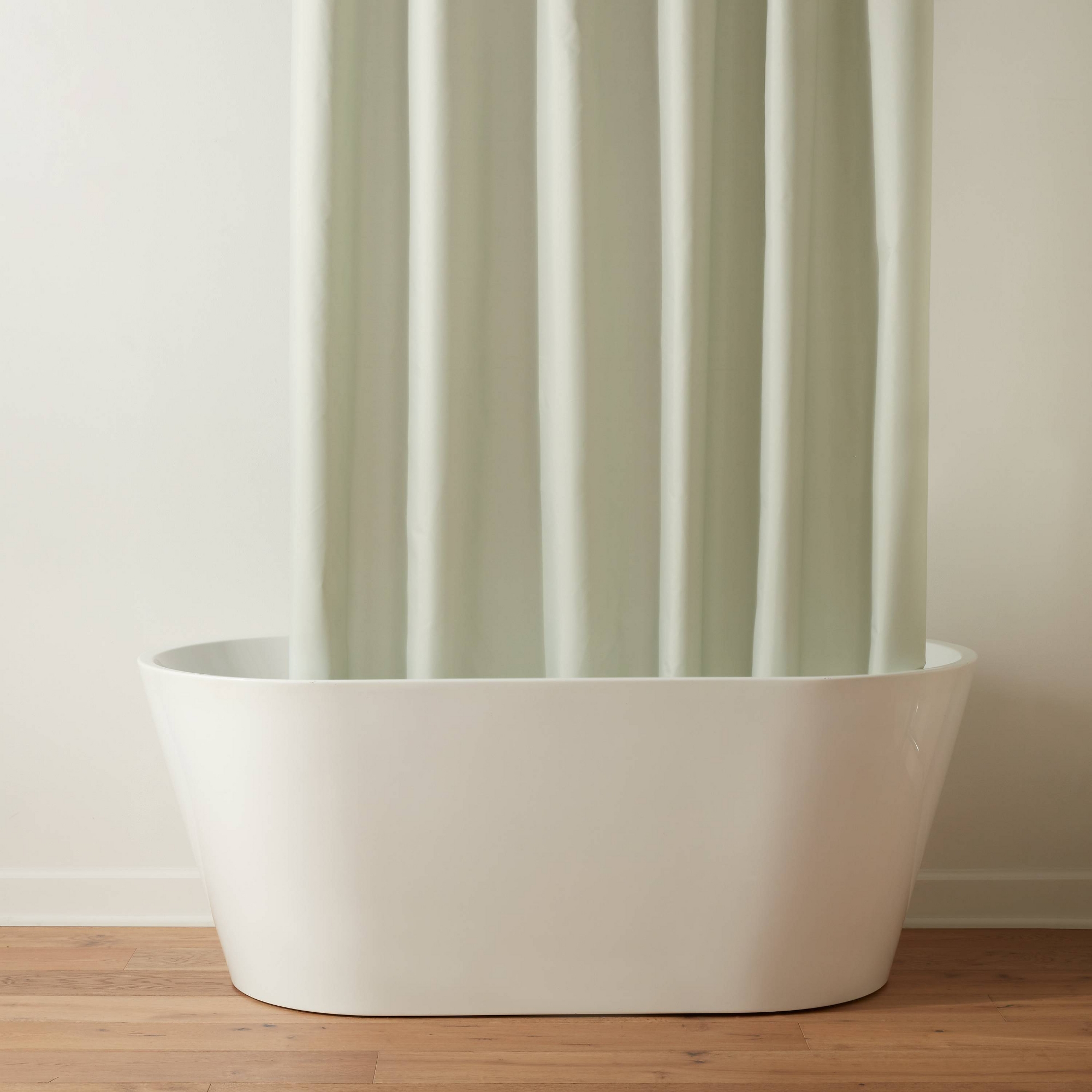 71"x71" RPET Fabric Mid Weight Shower Liner Green - Threshold™
