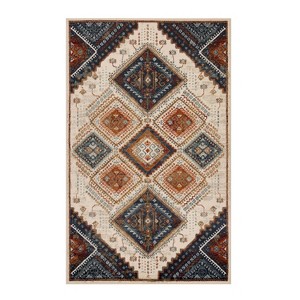 Bohemian Rustic Traditional Geometric Indoor Runner Area Rug by Blue Nile Mills - 1 of 4