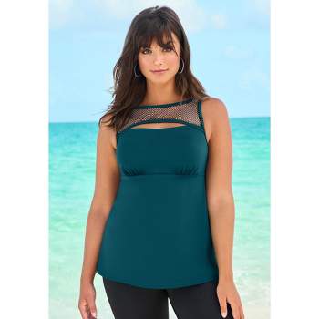 Birdsong Women's High-neck Underwire Tankini Top - S10182 38g Tropical  Tranquility : Target