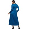 24seven Comfort Apparel Long Sleeve Empire Waist Pocket Maxi Dress - image 3 of 4