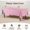 Crown Display 54 in. x 108 in. Plastic Tablecloth - 12 Pack - 3 of 4