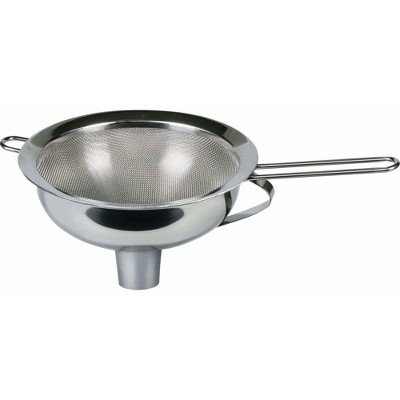 iSi North America Funnel & Sieve - Stainless Steel Combination Set with 700ml - Compatible with Cream Whippers, Canning Jars, Bottles, Dishwasher Safe