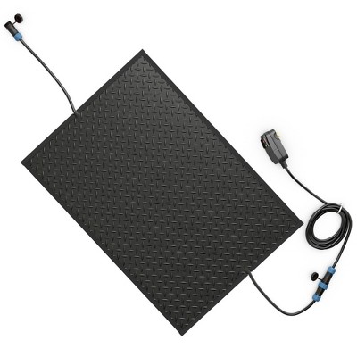 Tangkula 20" x 30" Heated Snow Melting Mat w/ 3 in/h Speed Non-Slip Rubber GFCI Plug