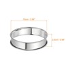 Unique Bargains Stainless Steel Double Rolled Nonstick Durable Cake Rings - 2 of 4