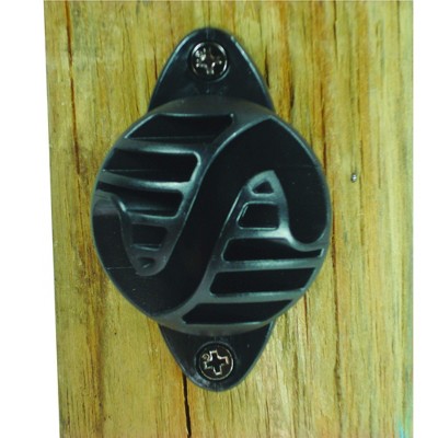 Field Guardian Wood Post - Nail on Insulator - Polyrope - Black