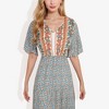 Anna-Kaci Women's Bohemian V-Neck Maxi Dress Floral Print Short Sleeves - 2 of 4