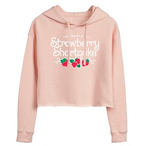 Women's - Strawberry Shortcake - Logo Cropped Graphic Hoodie - 1 of 2