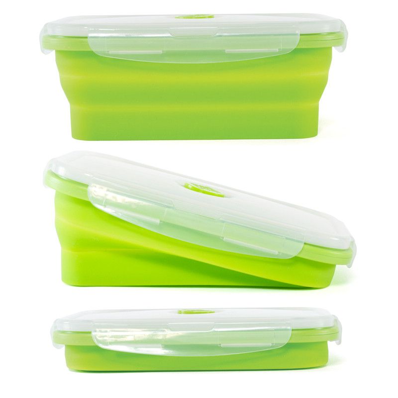 Kitchen + Home Thin Bins Collapsible Containers - Set of Silicone Food Storage Containers, 3 of 7