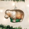 Old World Christmas Glass Blown Ornament for Christmas Tree, Hippopotamus - 2 of 4