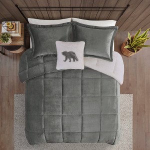 Woolrich Alton Plush to Faux Shearling Down Alternative Comforter Set - 1 of 4