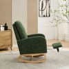 NicBex Rocking Chair with High Back Glider Rocking Chair with Retractable Footrest Armchair with Side Pocket for Bedroom, Living Room - 4 of 4