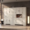 FUFU&GAGA Multifunctional Modular Storage Cabinet Bookcase Display Cabinet with Adjustable Shelving, Drawers & Safety Features - 2 of 4