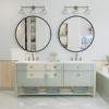 Apmir  Round High Quality Aluminum Alloy Framed French Cleat Mounted Wall Decor Bathroom Vanity Mirror - 4 of 4