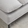 GlasFlength Morden Leisure Loveseat Sofa with Cushioned Support for Contempoary Living Room, Hall, Gray,89”*30.31”*33.85" - 4 of 4