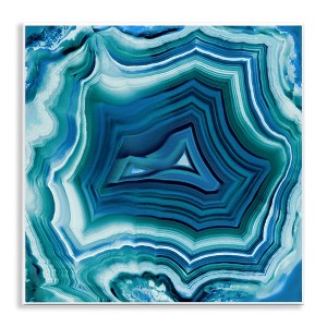 Stupell Industries Agate Crystal Pattern Blue Wall Plaque Art - 1 of 4