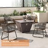 AMERLIFE 32" Large Propane Fire Pit Table, 50,000 BTU Gas Fire Pit Table, Firepit for Garden, Patio - 4 of 4