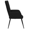 vidaXL Relaxing Chair Black Fabric - 4 of 4