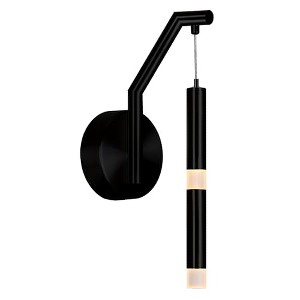 CWI Lighting Flute 1 Light LED Wall Sconce With Black Finish - 1 of 4