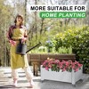 Chic Crate - Soltanica Raised Garden Bed Planter Box With Wheels - 4 of 4