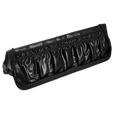 Unique Bargains Foldable Stand-up 14 Pockets Makeup Brush Organizer Black
