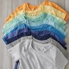 Honest Baby Boys' 8pk Rainbow Organic Cotton Short Sleeve T-Shirt - Blue/Gray/Yellow - 3 of 3
