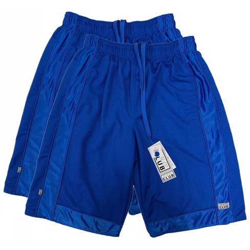2 Pack Pro Club Men s Heavyweight Mesh Basketball Shorts Royal Blue Small Target