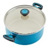 Go Healthy! by Farberware Nonstick Cookware Pots and Pans Set with QuiltSmart Technology, 14-Piece, Aqua - 3 of 4