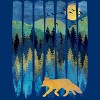 Men's Design By Humans Fox Forest Night By Maryedenoa Tank Top - 2 of 3