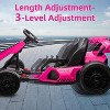 24V Electric Go Kart for Kids, with 2 * 150W Motors, Adjustable Seat, 8mph Speed, Led Lights, for Children Ages 6-15 - 2 of 4