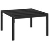 vidaXL Garden Coffee Table Black Powder-coated steel Small Durable - 2 of 4