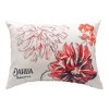 Dahlia & Hibiscus 13x18 inch Climaweave Pillow – Indoor/Outdoor Accent by Manual Woodworkers and Weavers - 2 of 3