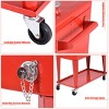 Costway 80-quart Cooler Beer Cart Outdoor Entertaining Rolling Party Steel Bar Bistro - 2 of 4