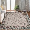 Acekool Floral Runners,Kitchen Runner Rug Ultra-Thin, Non-Slip Hallway Rug Stain Resistant Boho Low-Pile Carpet for ‎Bathroom Bedroom - 2 of 4