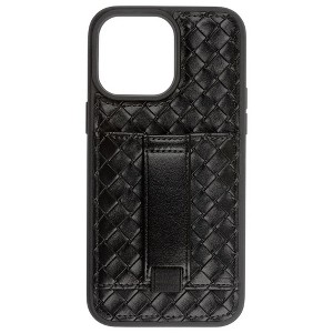 Walli Cases Black Weave Phone Case with Wallet and Finger Strap - 1 of 4